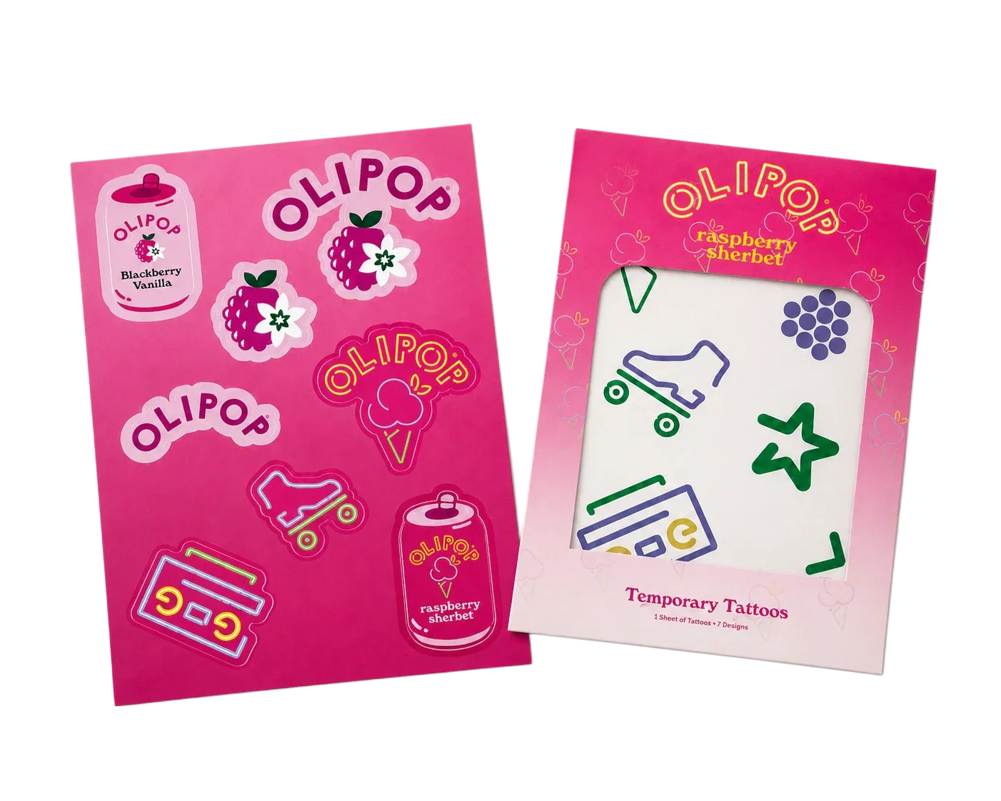 Berry Temporary Tattoo + Sticker Sheet